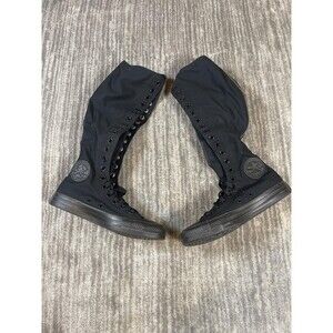 Converse Chuck Taylor All Star Knee High Boots Size 4.5 Mens 6.5 Womens Black